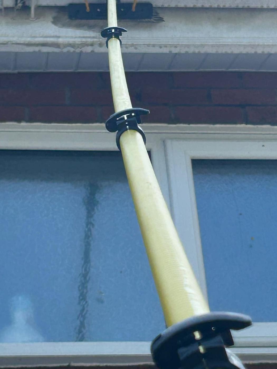 Before fascia and soffit cleaning