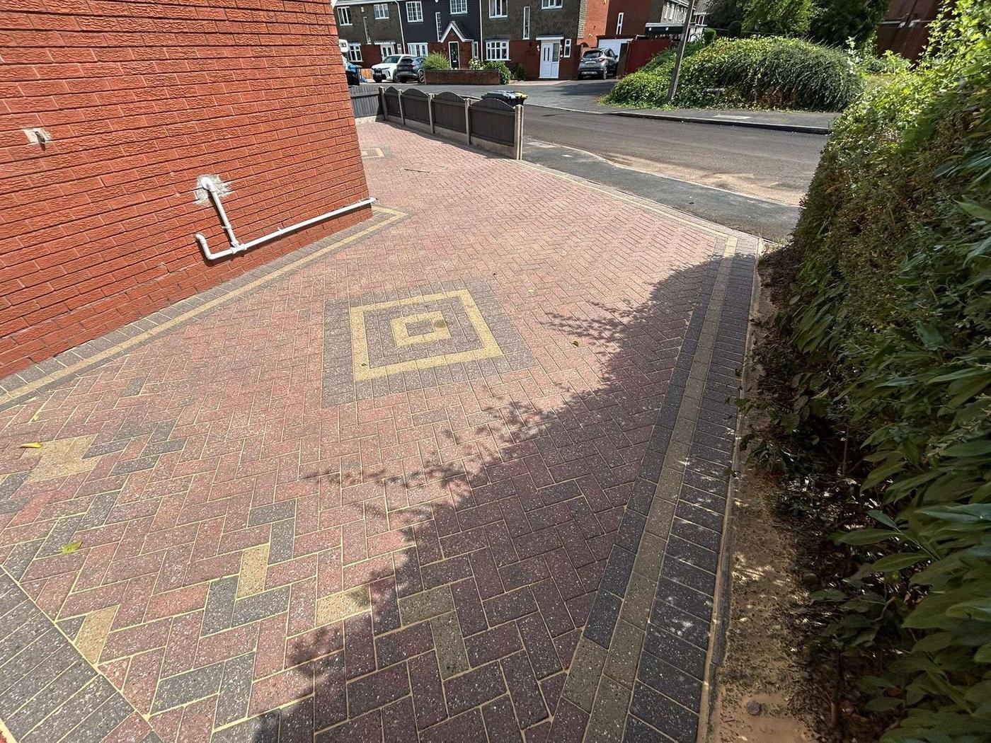 After driveway cleaning