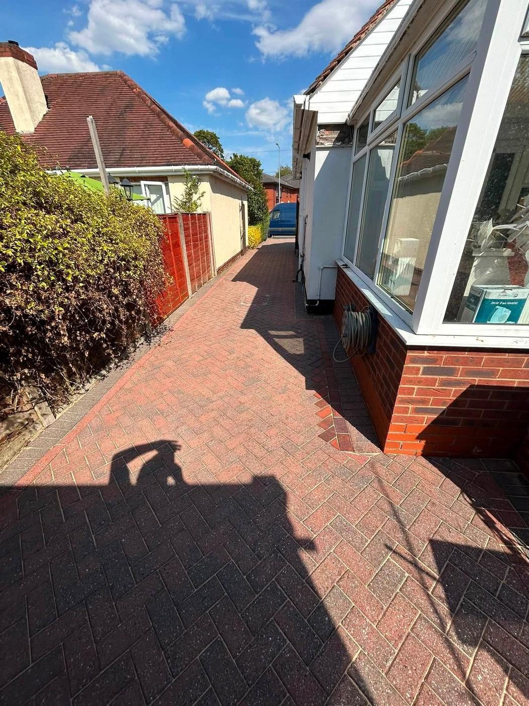 After patio cleaning