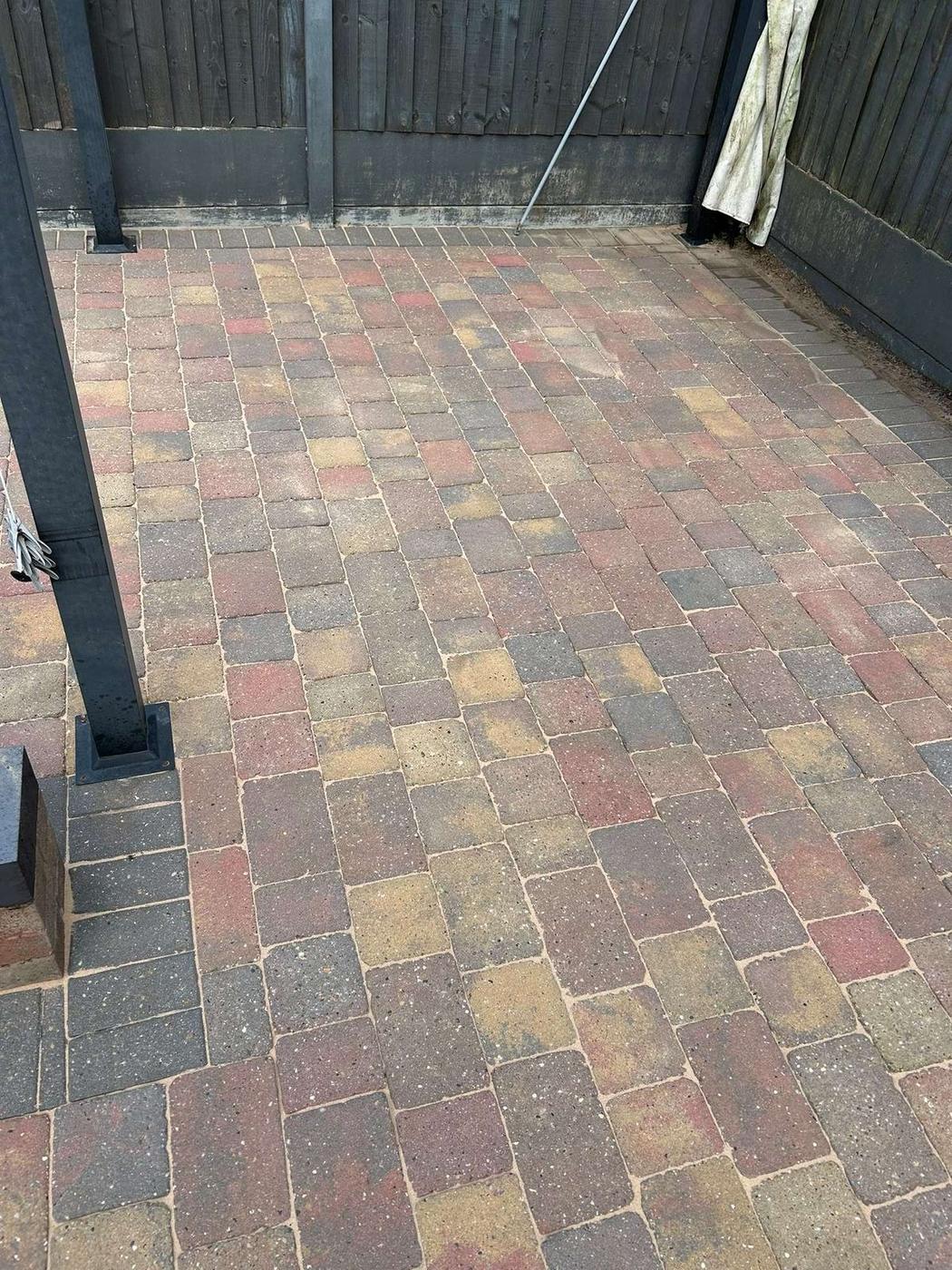 After patio cleaning