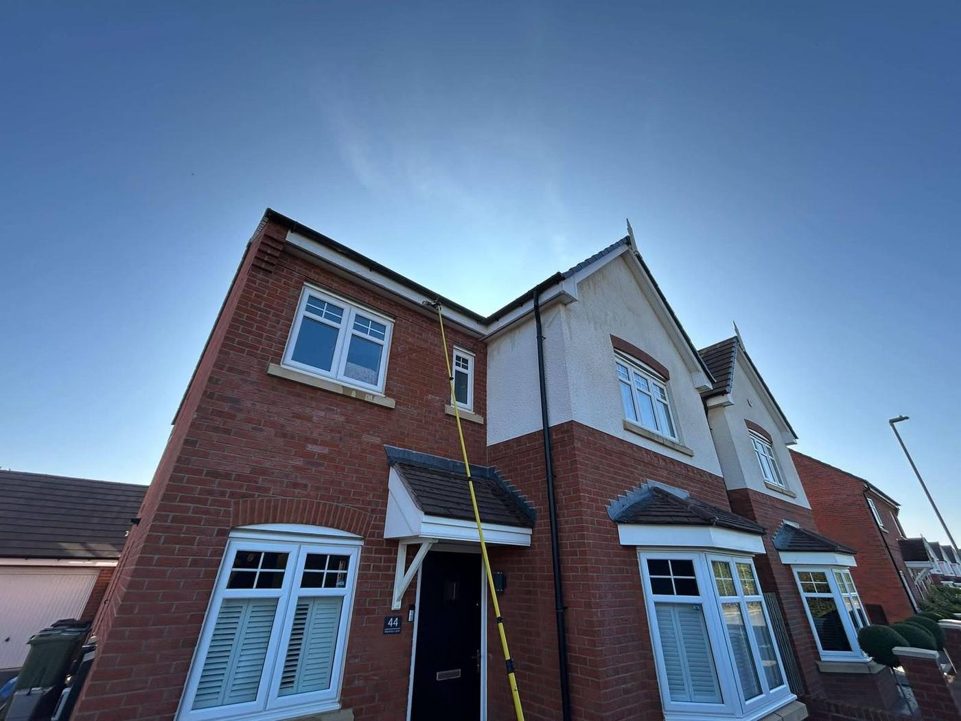 Fascia and soffit cleaning example