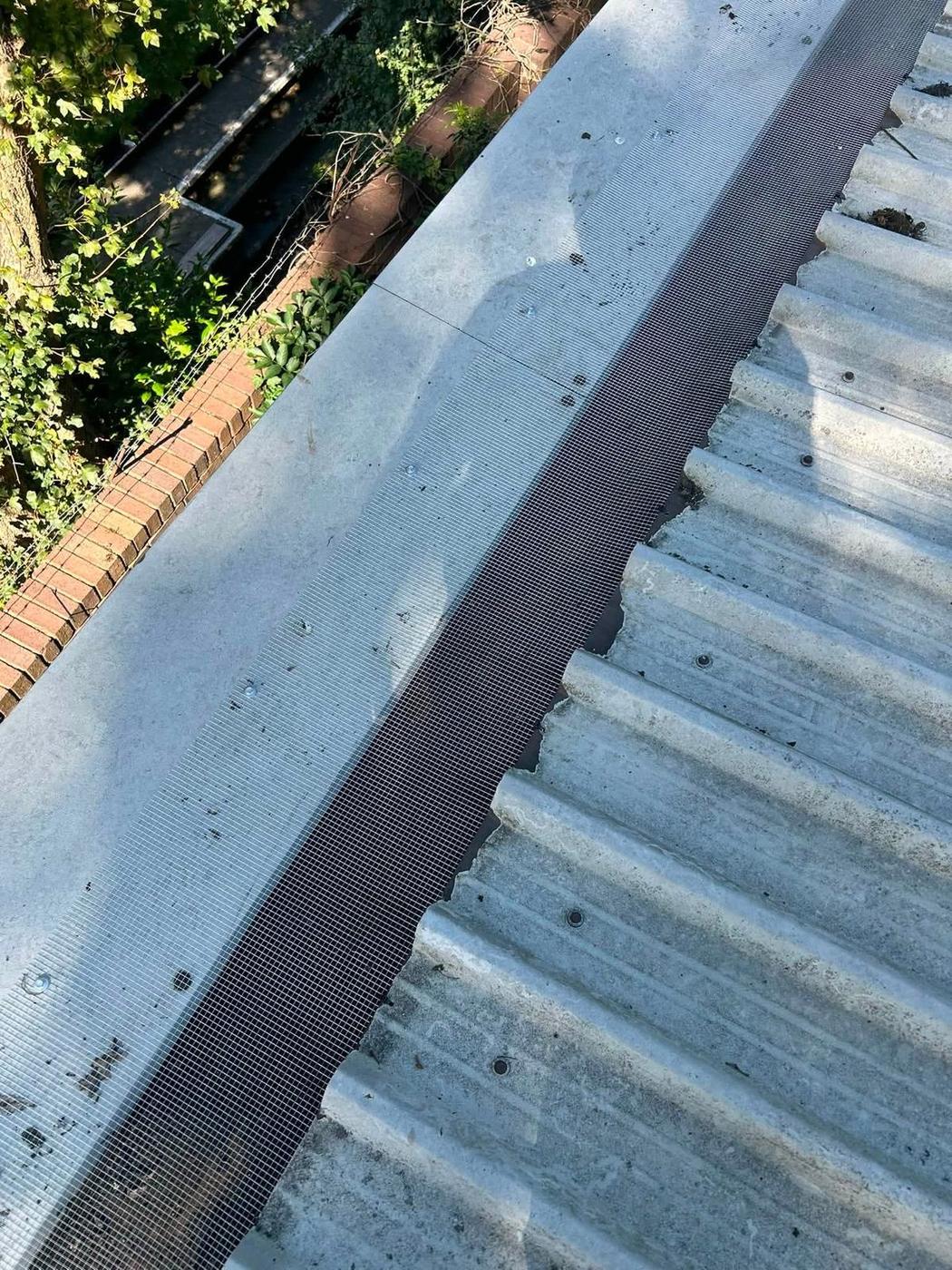 Gutter cleaning job, Bilston